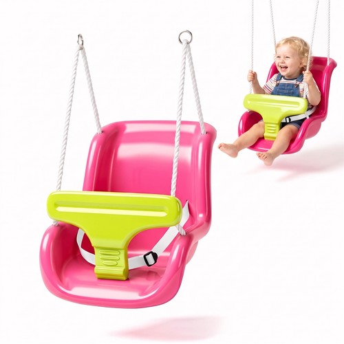 Pink toddler swing seat with - seat,