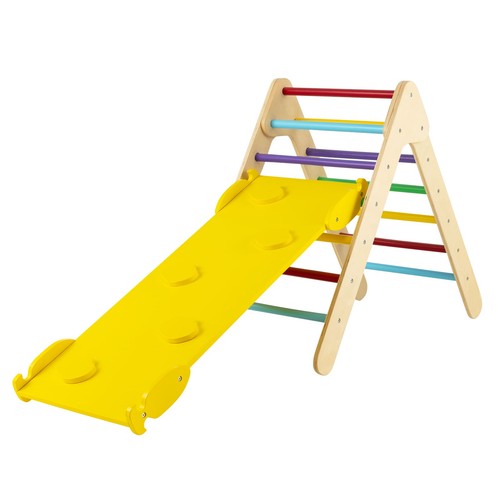 Kids climbing triangle ladder - triangle,