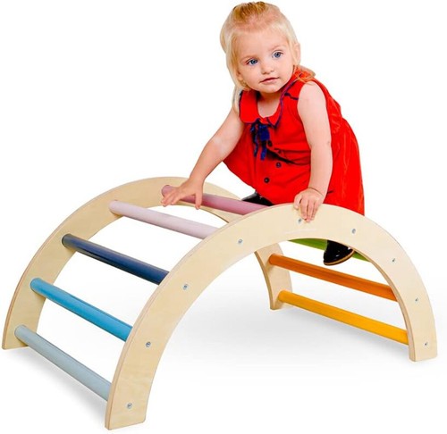 Wooden arched climbing - climbing,